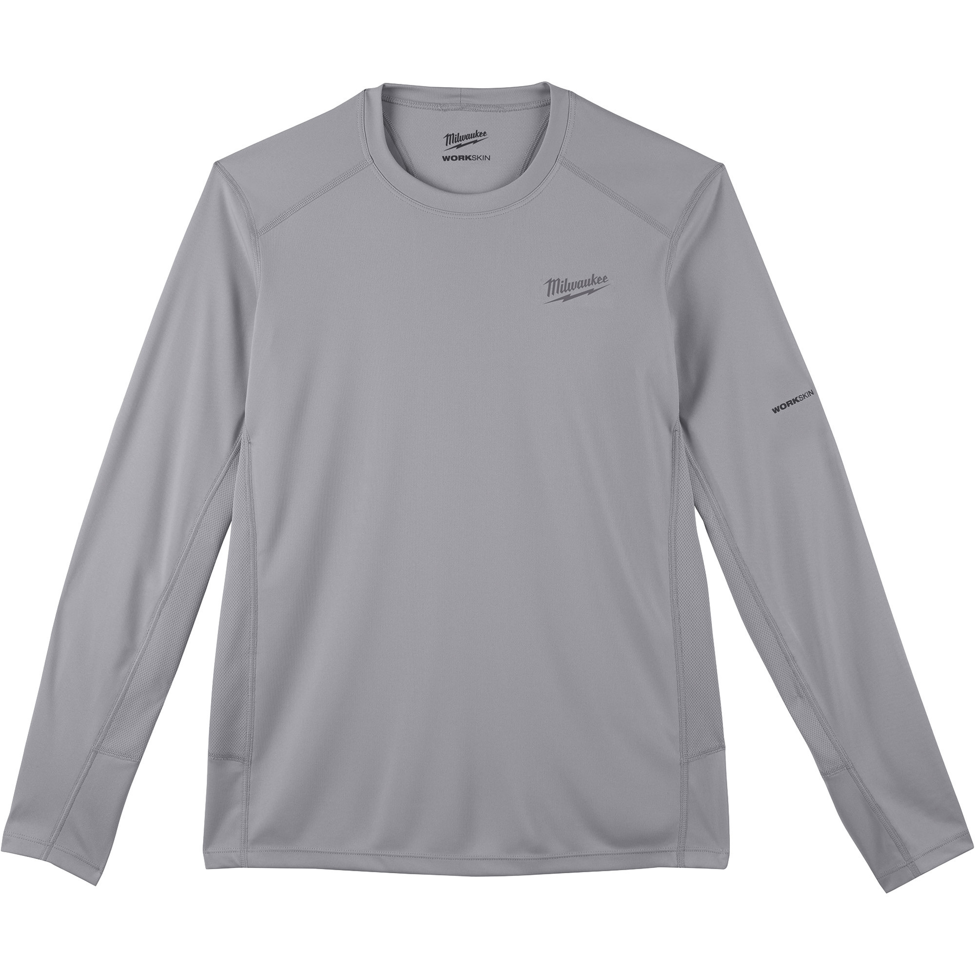 Milwaukee WORKSKIN Lightweight Performance Shirt, Long Sleeve, Gray, Large, Model# 415G-L